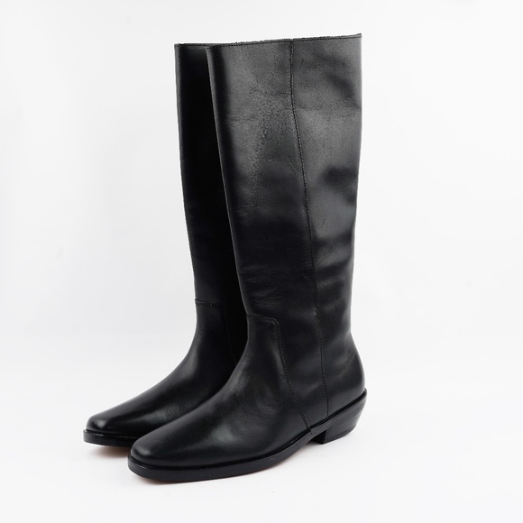 New MADEWELL The Antoine Tall Boot with Extended Calf in Black Leather - Picture 6 of 8